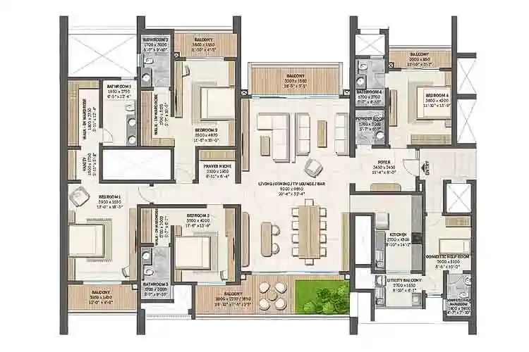 flats in Sobha Aranya